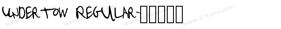 Undertow Regular字体转换